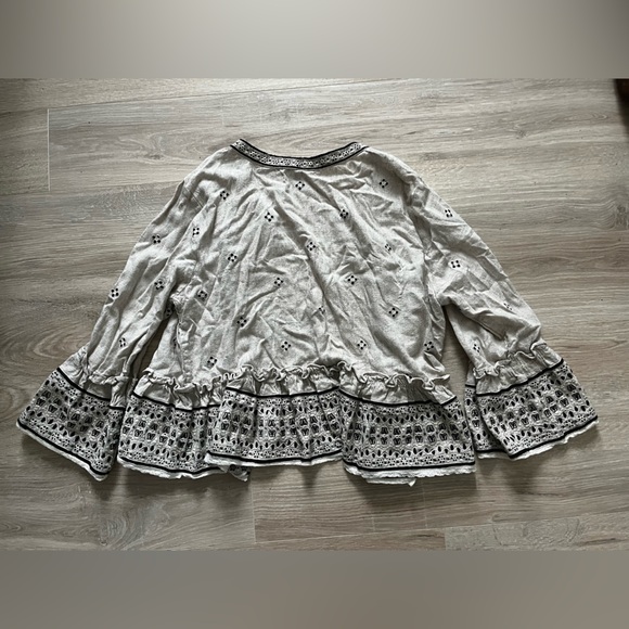 Pilcro Anthropologie Women’s Cropped Eyelet Kimono Boho - Medium/Large - Picture 10 of 11